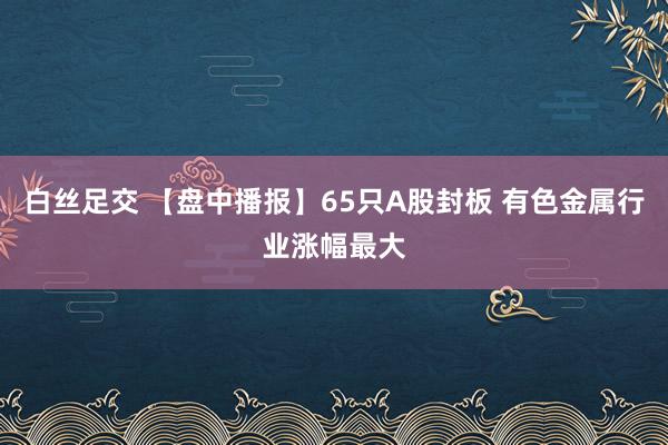 白丝足交 【盘中播报】65只A股封板 有色金属行业涨幅最大
