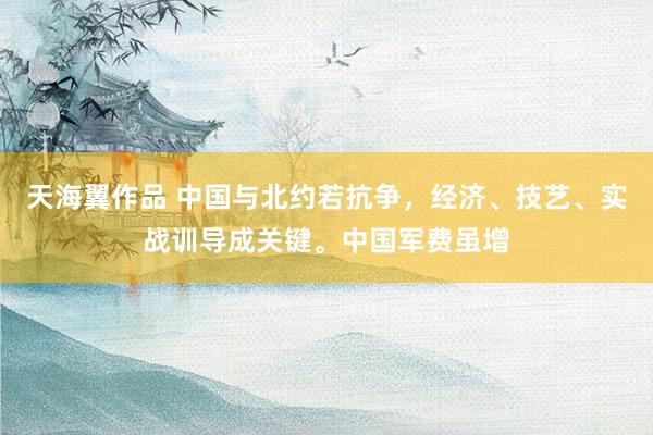 天海翼作品 中国与北约若抗争，经济、技艺、实战训导成关键。中国军费虽增