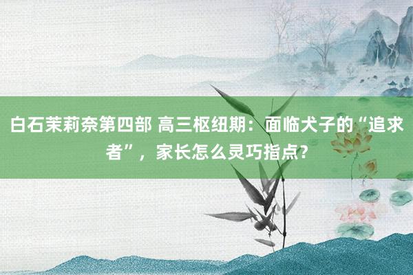 白石茉莉奈第四部 高三枢纽期：面临犬子的“追求者”，家长怎么灵巧指点？