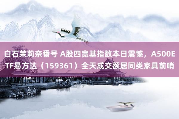 白石茉莉奈番号 A股四宽基指数本日震憾，A500ETF易方达（159361）全天成交额居同类家具前哨