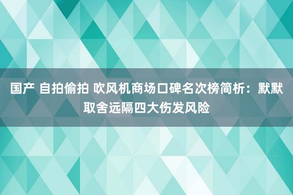 国产 自拍偷拍 吹风机商场口碑名次榜简析：默默取舍远隔四大伤发风险