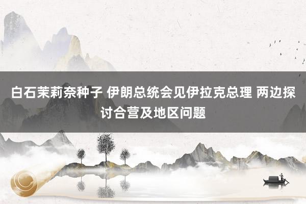 白石茉莉奈种子 伊朗总统会见伊拉克总理 两边探讨合营及地区问题