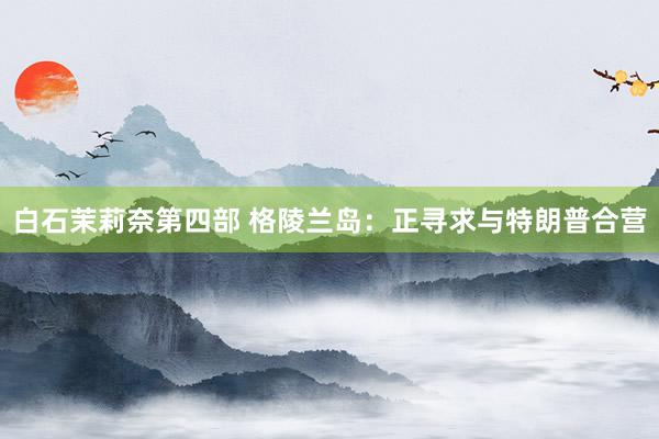 白石茉莉奈第四部 格陵兰岛：正寻求与特朗普合营
