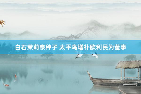 白石茉莉奈种子 太平鸟增补欧利民为董事