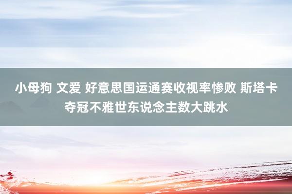 小母狗 文爱 好意思国运通赛收视率惨败 斯塔卡夺冠不雅世东说念主数大跳水