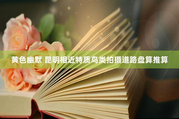 黄色幽默 昆明相近特质鸟类拍摄道路盘算推算