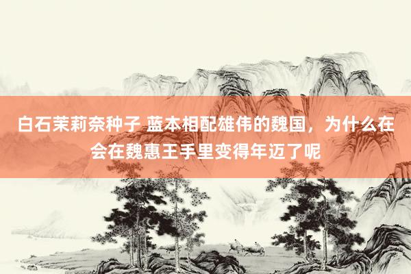 白石茉莉奈种子 蓝本相配雄伟的魏国，为什么在会在魏惠王手里变得年迈了呢