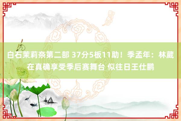白石茉莉奈第二部 37分5板11助！季孟年：林葳在真确享受季后赛舞台 似往日王仕鹏