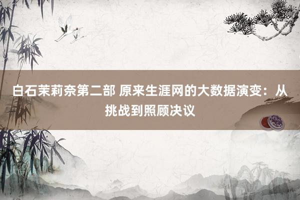 白石茉莉奈第二部 原来生涯网的大数据演变：从挑战到照顾决议