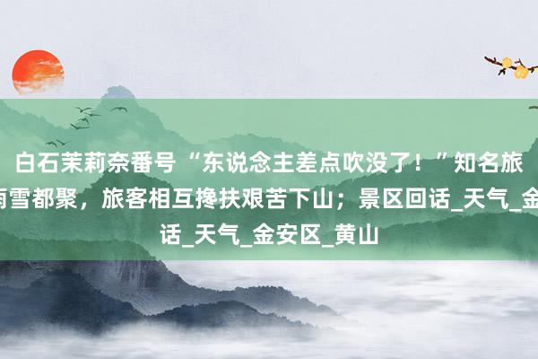 白石茉莉奈番号 “东说念主差点吹没了！”知名旅游景区风雨雪都聚，旅客相互搀扶艰苦下山；景区回话_天气_金安区_黄山