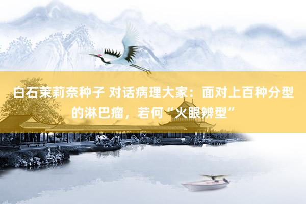 白石茉莉奈种子 对话病理大家：面对上百种分型的淋巴瘤，若何“火眼辨型”