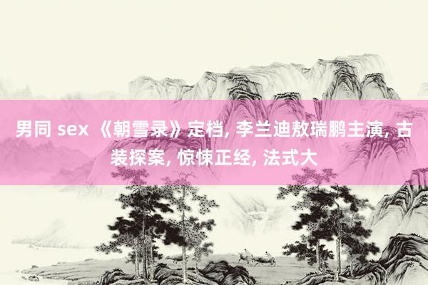 男同 sex 《朝雪录》定档， 李兰迪敖瑞鹏主演， 古装探案， 惊悚正经， 法式大